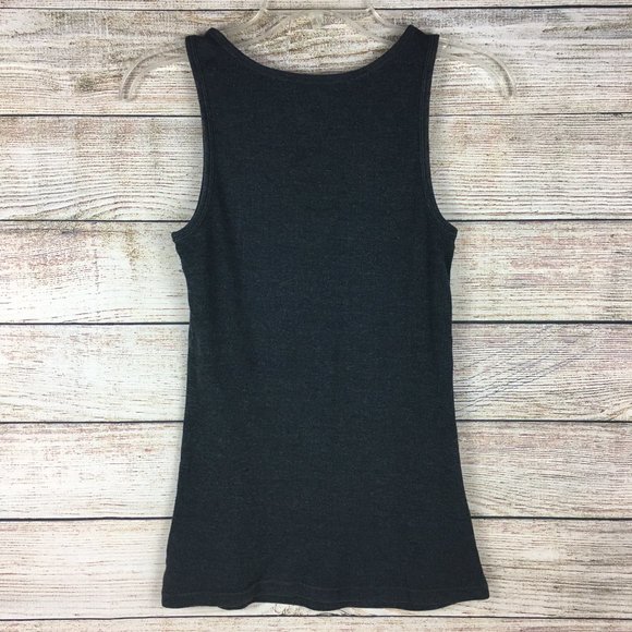 Old Navy Dark Gray Tank Top Medium - Picture 3 of 6